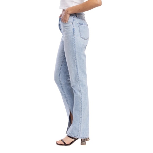 BlankNYC Lexington/Cooper Slit Hem Straight Leg Jeans - Picture 2 of 7